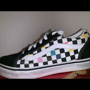 vans old skool party checker